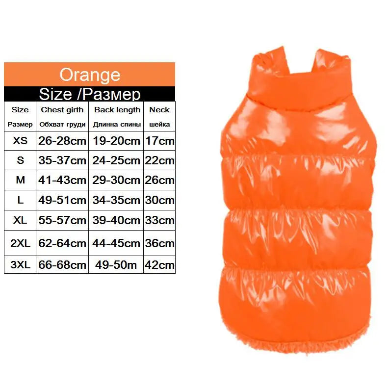 Chaleco Cálido a Prueba de Viento para Mascotas.