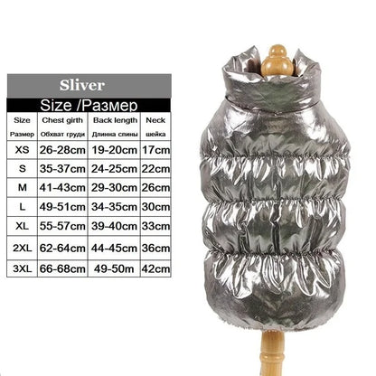 Chaleco Cálido a Prueba de Viento para Mascotas.