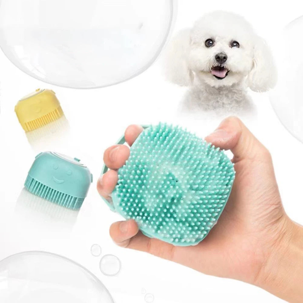 Cepillo de Silicona Suave y Seguro - Accesorios para Perros y Gatos