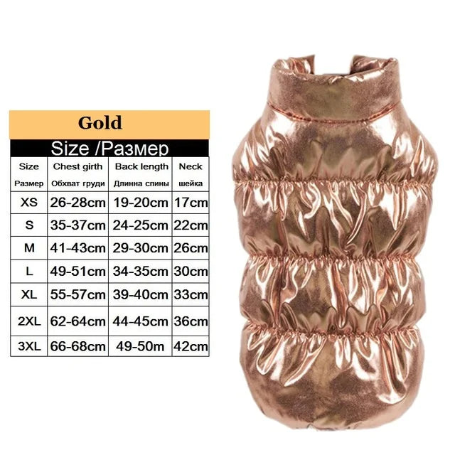 Chaleco Cálido a Prueba de Viento para Mascotas.