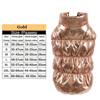 Chaleco Cálido a Prueba de Viento para Mascotas.